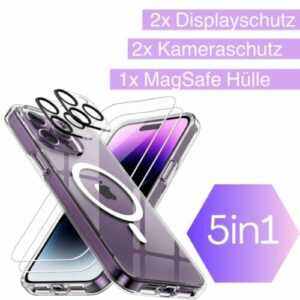 Handy Hülle MagSafe für iPhone 15 14 13 Pro Max +Kameraschutz+ Panzerfolie Glas