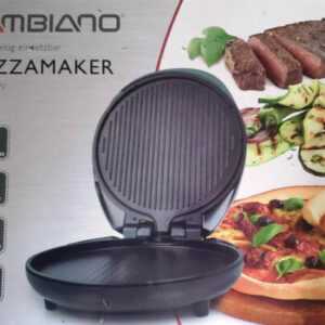 AMBIANO Pizzamaker 1500W 29 cm für Pizza Quiche Omelette türkis/schwarz