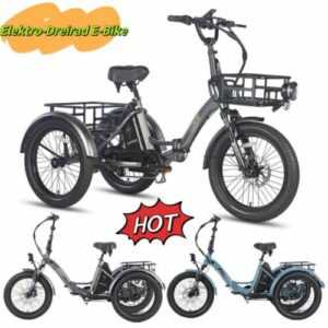 Fafrees Mate 3-Rad Elektrofahrrad 20 Zoll Elektro Dreirad E-Bikes / Fahrradkorb
