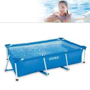 Intex Frame Pool Rechteck 220x150x60cm Schwimmbad Schwimmbecken Familypool-28270