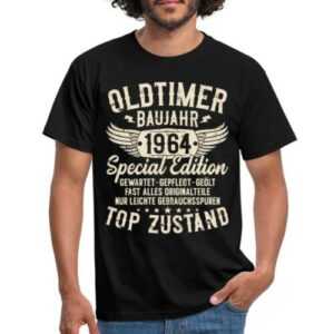 Oldtimer Baujahr 1964 Jahrgang 60. Geburtstag Männer T-Shirt