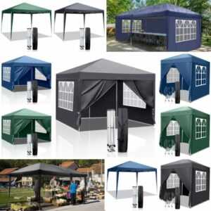 Pavillon 2x2/3x3/3x6/3x9m Faltpavillon Pop Up Partyzelt Gartenzelt UV Schutz DE