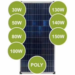 Solarpanel Modul 50 100 130 140 150 180 Watt Poly 18V 12V Solarsystem PV 0% MwSt