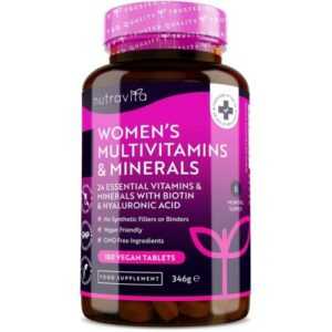 Multivitamine & Mineralien für Frauen - 24 essentielle aktive Vitamine & Mine...