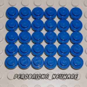 Lego Technik Technic 30 Platten 1x1 rund blau #4073 NEUWARE