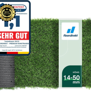 Floordirekt Kunstrasen Outdoor Rasenteppich Meterware - Grasteppich - Rollrasen