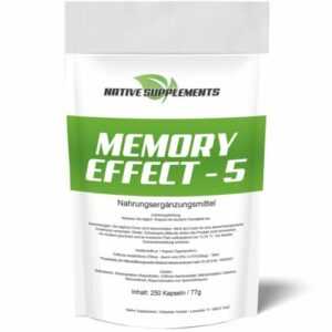 420 Kapseln Memory Effect 5 -  250mg Hochdosiert / 5-Hydroxytryptophan / 5-HTP