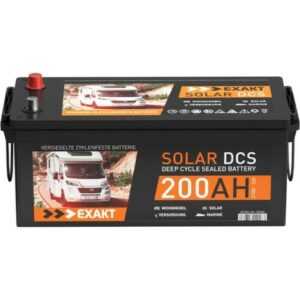 Solarbatterie 12V 200Ah Solar Batterie Wohnmobil Batterie Bootsbatterie 180Ah