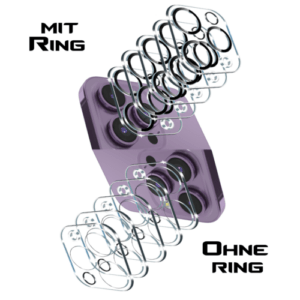 Kamera Panzerfolie Schutz gehärtetes Glas für iPhone 11 12 13 14 15 16 Pro Max