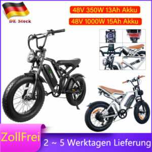 adults E-Bikes E-Mountainbikes 48V 1000W 350W 20” Elektrofahrrad 15Ah batteries