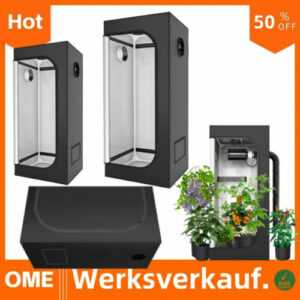 Growbox Gewächshaus Zuchtzelt Zuchtschrank Blumen Growschrank Indoor Anbauzelt