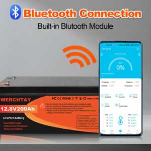 12V 200Ah LiFePO4 Lithium Batterie 2560W Akku Mit Bluetooth BMS Solar Wohnmobil