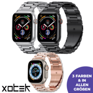 Edelstahl Glieder Armband für Apple Watch 1-9 Ultra 2 38/40/41 & 42/44/45/49mm