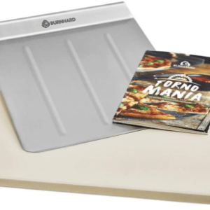 Burnhard Pizzastein Pizzaschaufel Pizzaofenstein Ofenstein Pizza 35x45x1,5cm 65