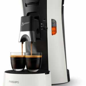 Philips SENSEO Select CSA230/00 Kaffeepadmaschine Weiß/Klavierlackschwarz