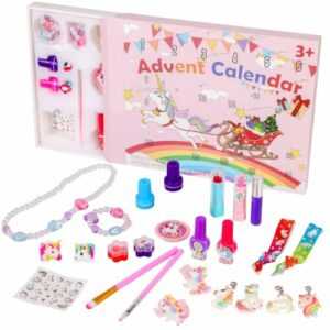 Souarts Einhorn Beauty Adventskalender 2023 für Mädchen Make up Weihnachtskal...