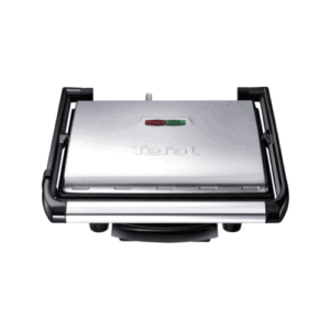 Tefal Inicio GC241D Kontaktgrill edelstahl/schwarz, spülmaschinengeeignet