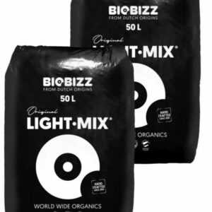 Biobizz Lightmix Erde 100 Liter, Biobizz Light Mix 2 x 50L Säcke, Gesamt 100L