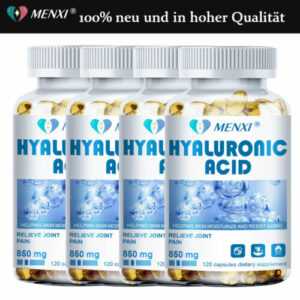 120-480 Hyaluronsäure Kapseln - Anti-Aging Gelenke - 850mg Hyaluron hochdosiert