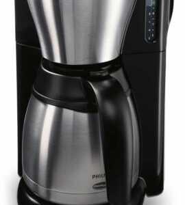 Philips HD7546/20 Café Gaia 1000W 15-Tassen-Kaffeemaschine - Schwarz/Metall NEU