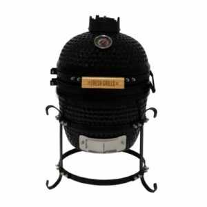 Kamado Holzkohlegrill 33cm/40,6cm Schwarz Keramikgrill Ofen BBQ Ei Kohl Smoker