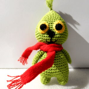 NEU süßer Häkel Grinch klein Spielzeug Amigurumi gehäkelt Handarbeit Weihnachten