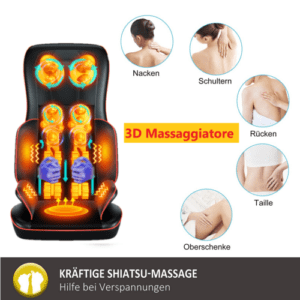 Rückenmassagegerät Massagesitzauflage Shiatsu Massageauflage Mit Wärmefunktion