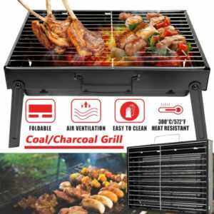 Zusammenklappbarer BBQ-Grill Holzkohlegrill Outdoor-Grill Camping Picknick Grill