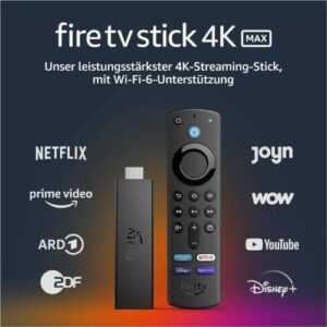 Fire TV Stick 4K  und 4K Max Sprachfernbedienung (mit TV-Steuerungstasten)