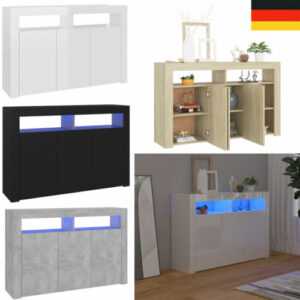 LED Sideboard Kommode Anrichte Küchenschrank Schrank Beistelltisch Highboard