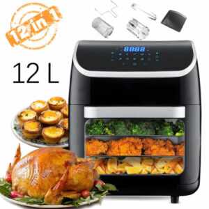 12L Heißluftfritteuse Heissluft Friteuse Air Fryer Digital Fritteuse Heißluft