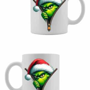 Grinch guck guck Weihnachten bedruckte Kaffeetasse 330ml HANDMADE Tasse