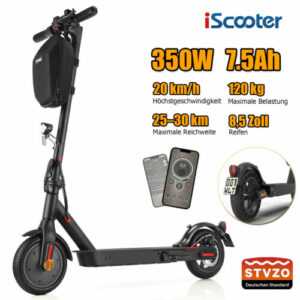 E-Scooter mit Straßenzulassung Elektroroller ABE Klappbar Elektro Roller +Tasche