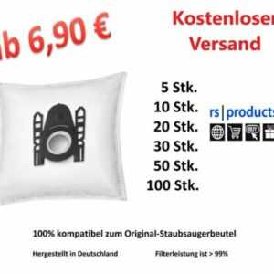 Staubsaugerbeutel für SIEMENS VS 06 Baureihe: VS06A110, VS06A111, VS06A211