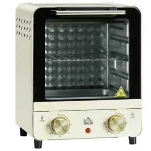 1000 W Mini Ofen mit Umluft 15L Minibackofen inkl. Backblech Set, Timer