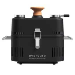 Everdure CUBE 360 Holzkohlegrill mit Deckel All Black Edition Tragbar