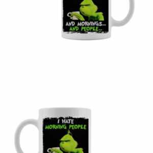 Grinch Morning People bedruckte Kaffeetasse 330ml HANDMADE