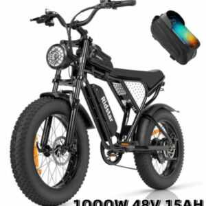 🔥20 Zoll Elektrofahrrad,1000W E-Mountainbike,E-Bike Fatbike 45KM/H Shimano