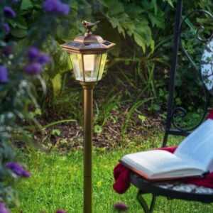 LED Solar Standleuchte Solarlampe Garten Laterne Solarleuchte Gartenleuchte Akku