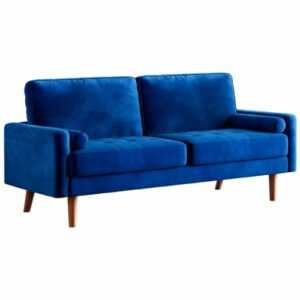 Modern Blau Dreisitzer 3 Sitzer Couch Lounge Armrest Sofa Für Wohnzimmer Büro