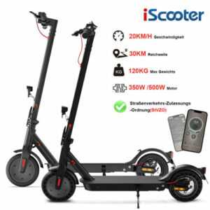 iScooter E-Scooter Elektroroller Klappbar Elektro Scooter mit Straßenzulassung