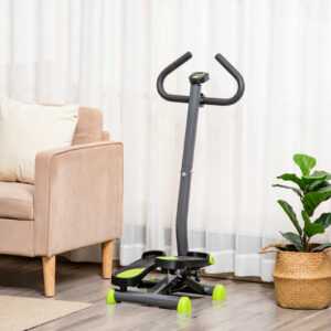 HOMCOM Stepper Fitness Swing Stepper mit LCD-Schirm bis 100 kg 55 x 44 x 108 cm