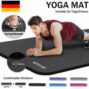 Pilates Yogamatte Fitnessmatte Sportmatte Bodenmatte Gymnastikmatte 1/1.5mm DE