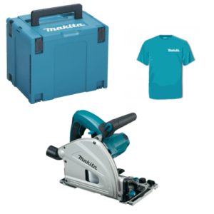 Makita Tauchsäge SP6000J Tauchkreissäge 1300W Schnitt 56mm Makpac + Shirt Makita