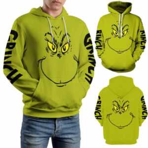 Damen Herren Grinch's Hoodie Top Pullover Korelzug Sweatshirt Kapuzenpullover