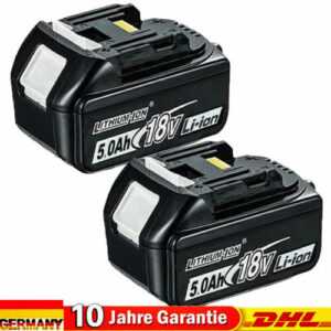 2X 18V/5,0Ah für Makita Akku BL1860B-2er Set-197422-4 BL1850B BL1830B BL1860 DHL