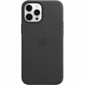 Original Apple iPhone 12 PRO MAX Leder Case MHKM3ZM/A Hülle MagSafe Schwarz OVP