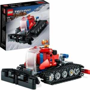 LEGO Technic Pistenraupe, 2 in 1 Winter-Fahrzeug-Modell mit Spielzeug-Schneemobi