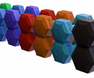 Hop-Sport Kunststoff Kurzhantel (2er Sets, 1kg-10kg) Hantelset Dumbbell