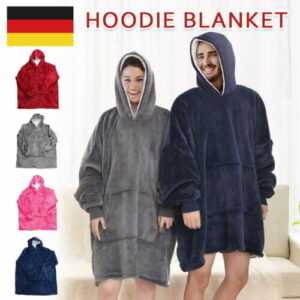 Übergroße Hoodie Sweatshirt Decke Warme Hoodie Plüsch Pullover